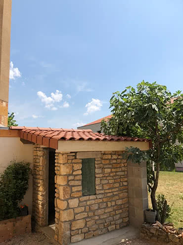 Illustration de la pose de carrelage extérieur